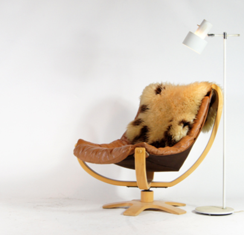 70s oak skippers chair