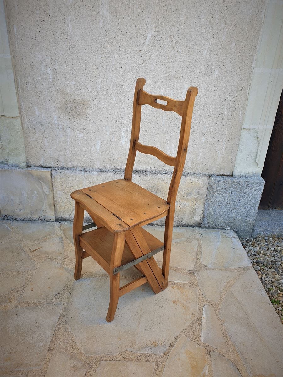 Antique stepladder chair