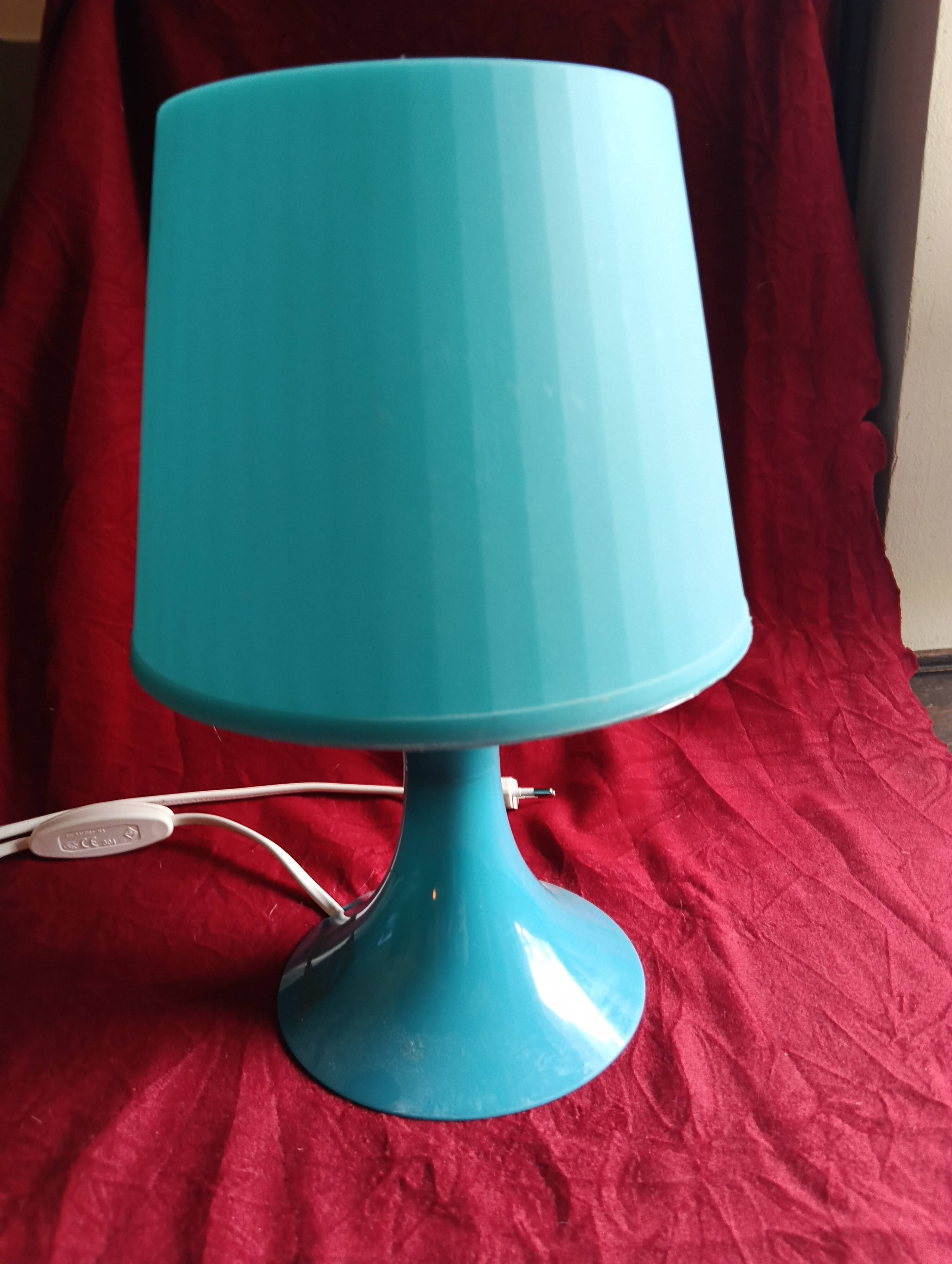 Ikea lamp vintage-turquoise pop style lamp