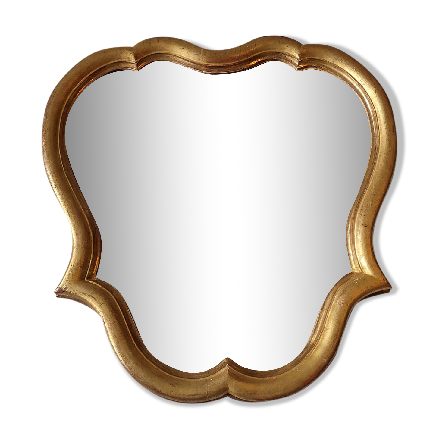Wall mirror gilded wood