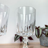 6 verres à eau cristal d'arques modèle louvre