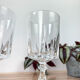 6 verres à eau cristal d'arques modèle louvre