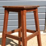 Dark oak high stool 650mm