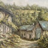 Oil painting canvas r. cabrol