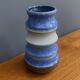 Blue vase by Strehla model 1408 Eastern Germany 1960s