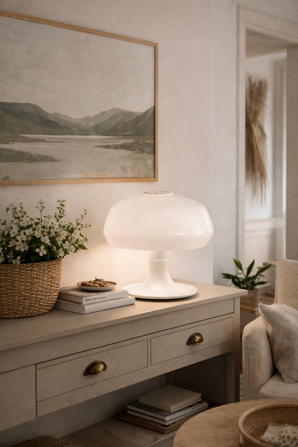 "Mushroom" lamp by Miguel Milá for Tramo