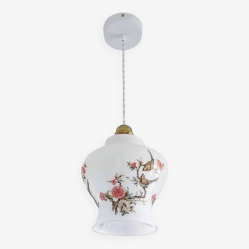 Suspension vintage en opaline