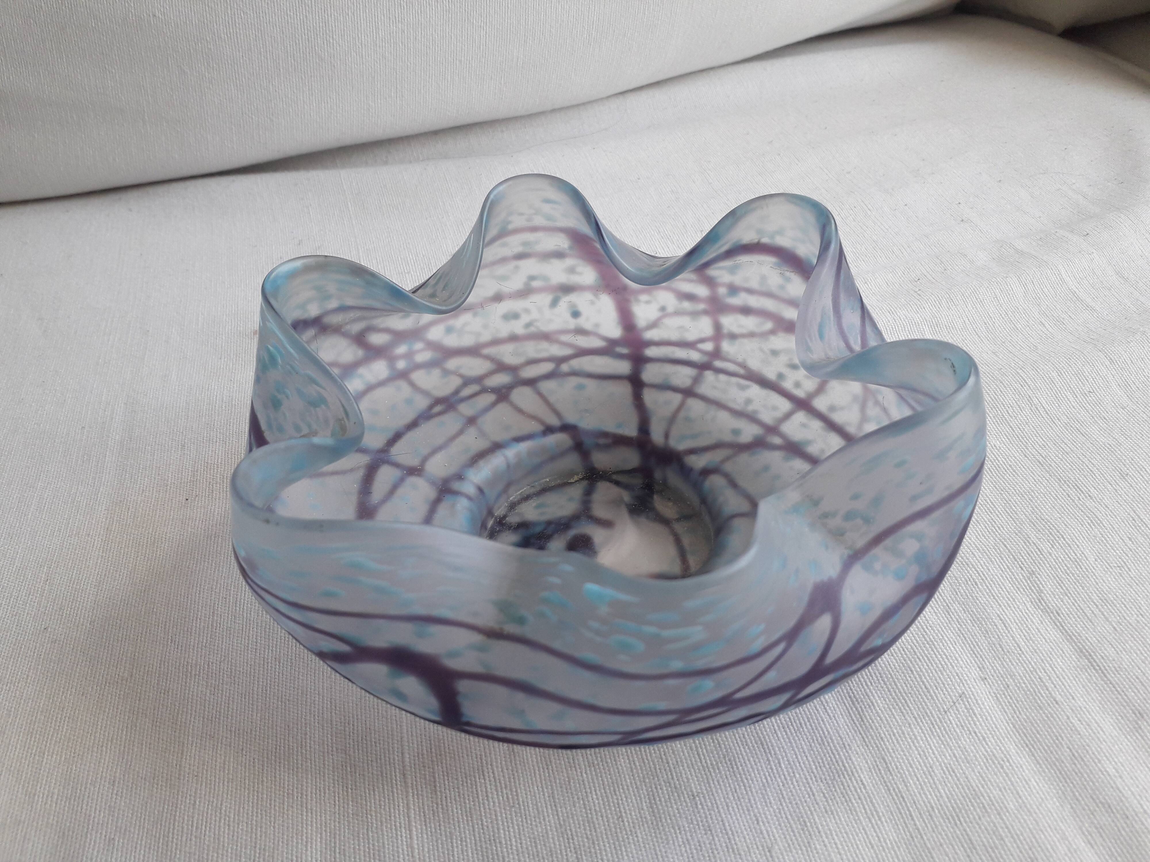 Vintage glass catchall tray