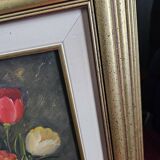 Still life painting on canvas