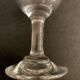 7 antique blown foot glasses
