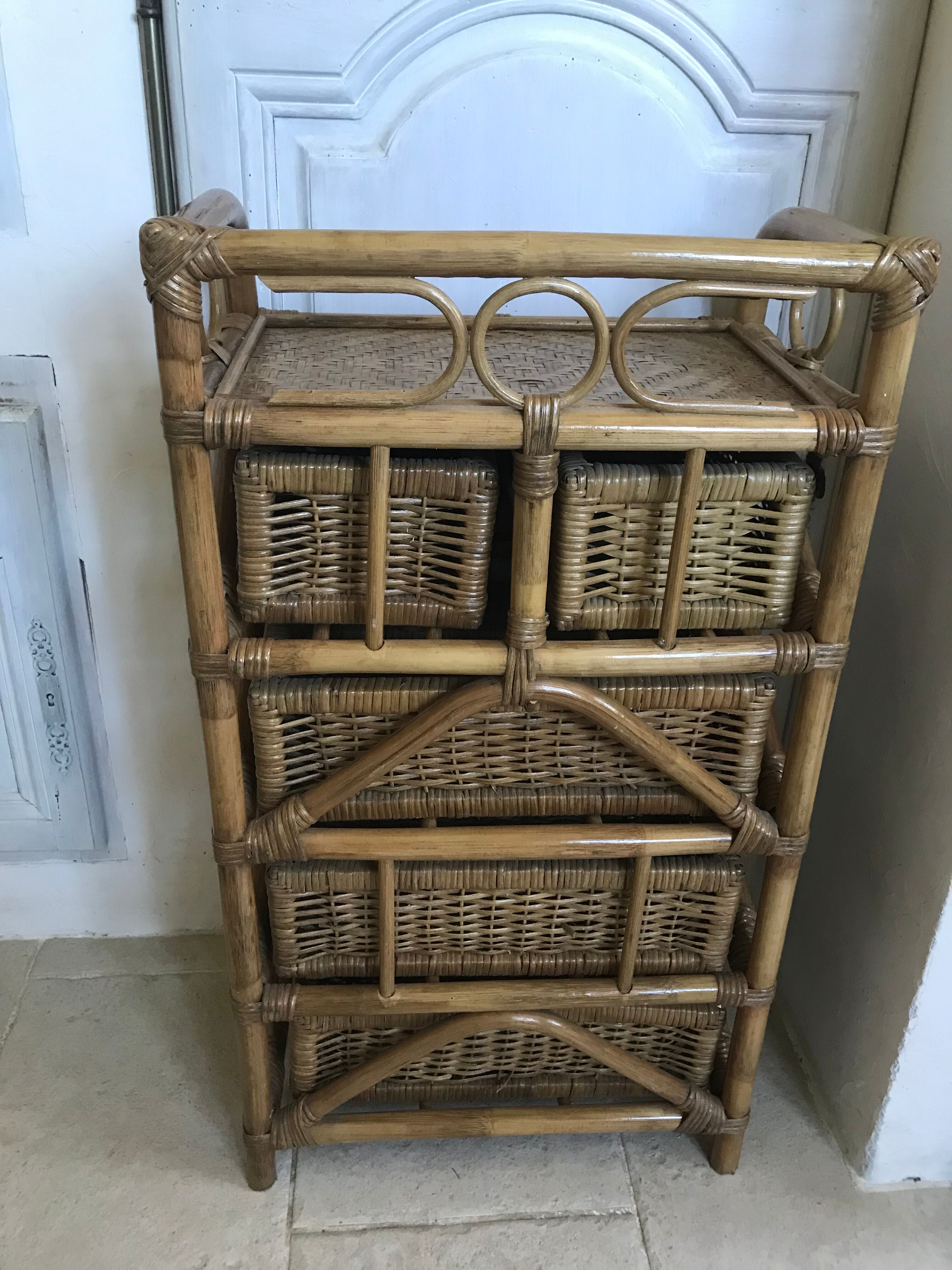 Vintage rattan clother