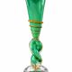 Blown glass vase by Guy Untrauer, signed and dated 1990.