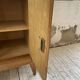 Meuble de rangement secrétaire chêne années 60
