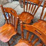 Set of 6 country western style chairs