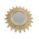 Golden metal sun mirror