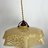 Clichy yellow opaline pendant light