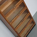 Vintage Dutch Oak Haberdashery Shop Cabinet / Vitrine, 1950s