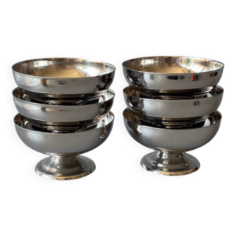 Stainless steel ice cream and dessert cups