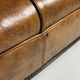 Sheepskin leather classic sofa bench