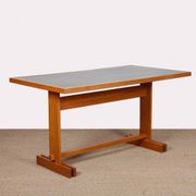 Table de repas rectangulaire en pin, travail du XXe siècle