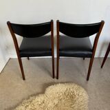 Lot de 4 chaises vintage scandinaves