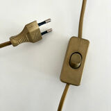 Vintage Murano glass lamp in white and amber opal – Italy, years.