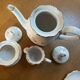 White porcelain coffee service Seltmann Weiden Bavaria paradise bird