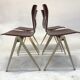 Lot of 4 vintage chairs Galvanitas S22 in the Netherlands