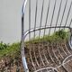 Set of 6 chrome metal design chairs from the 1970s.