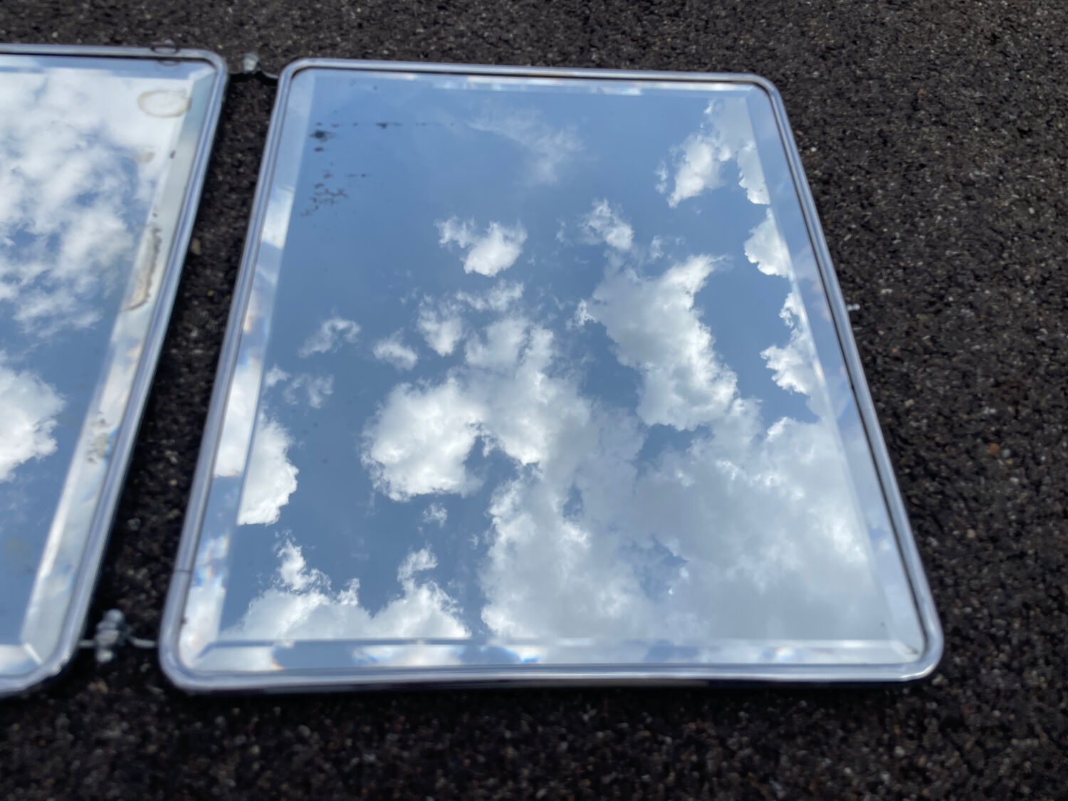 Triptych mirror of barber 60x40cm