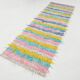 3x10 Pink & Blue Kilim Runner Rug, 94x294Cm