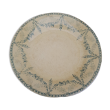 Assiette creuse en faïence de Creil & Montereau service mignon Labrador diam 23 cm