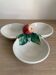 Tripod ceramic aperitif plate from Bassano (Italy) – Apple decor