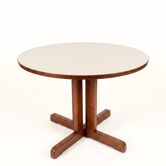 Table ronde style scandinave années 60