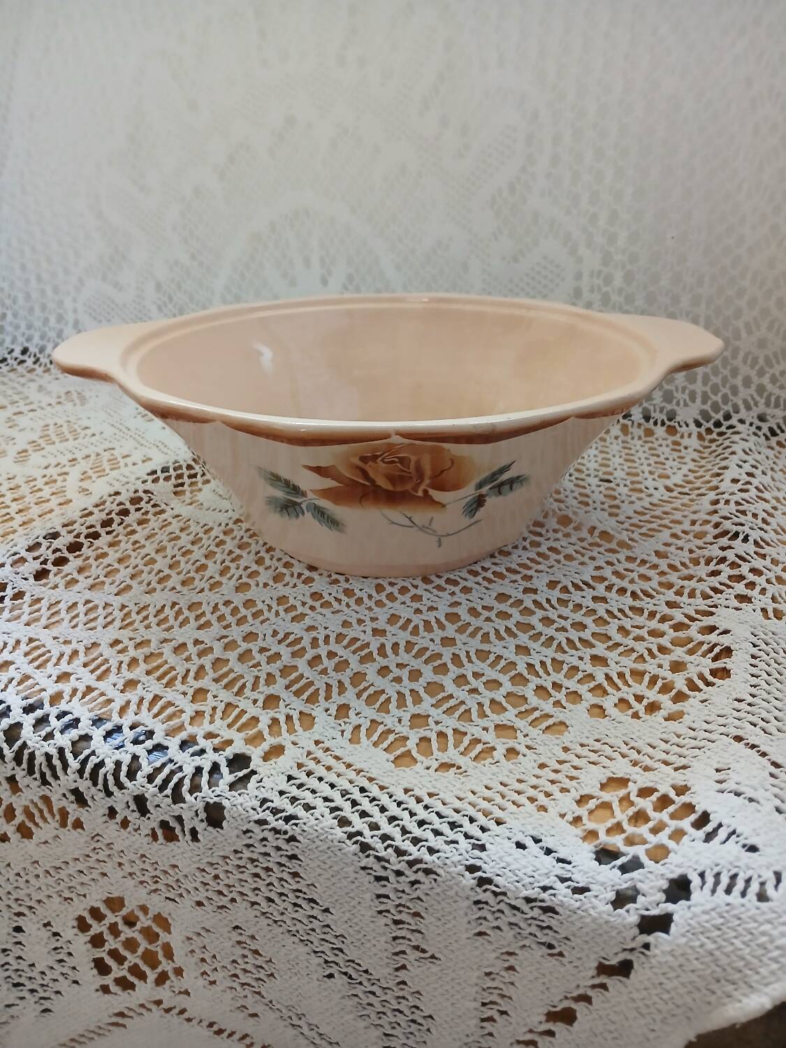 Antique salad bowl from Digoin and Sarreguemines