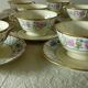 Coffee cup in limoges porcelain bernardaud floral decor