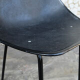Black shell chair Pierre Guariche for Meurop 1960s