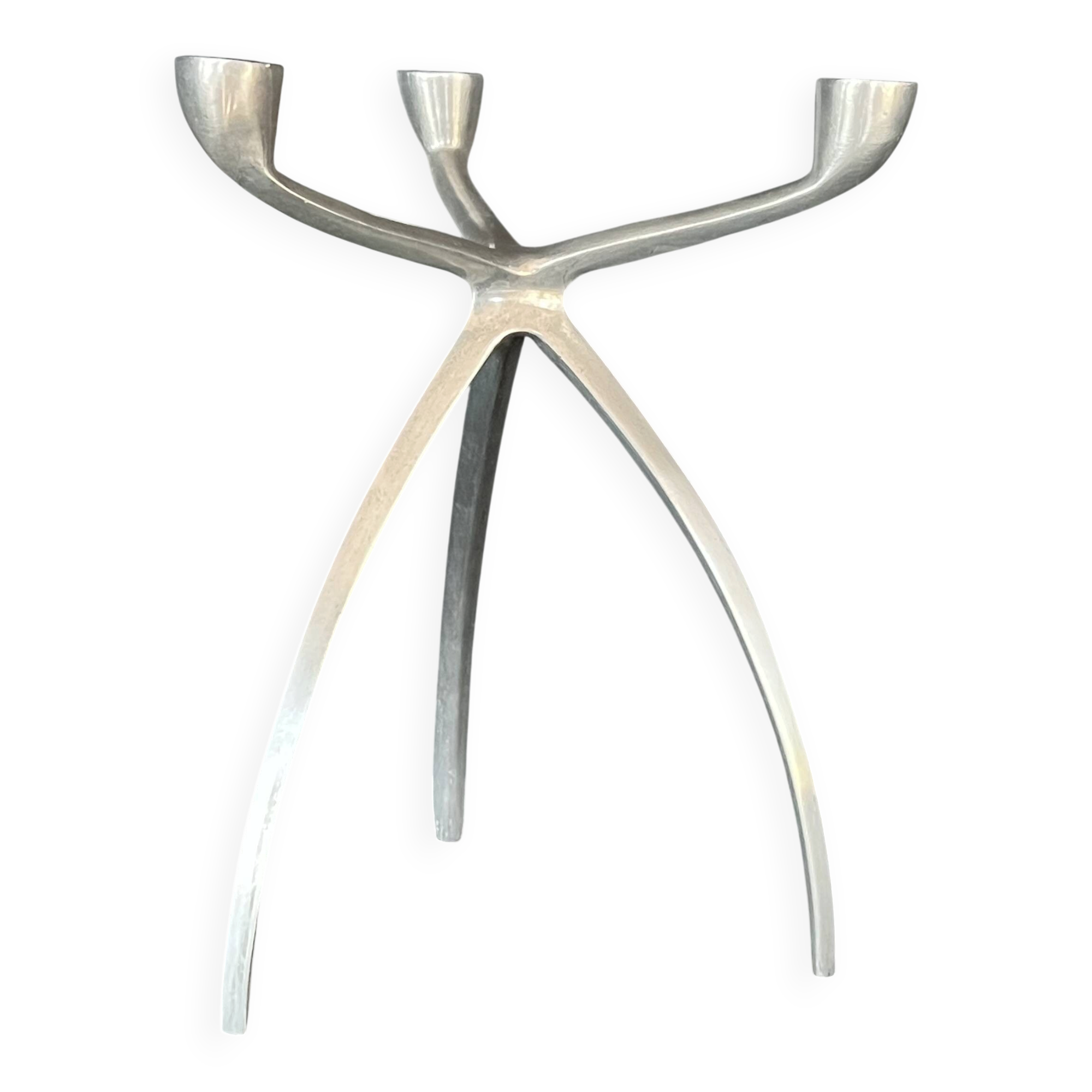 Bougeoir, chandelier tripode "Spider" pour De Bijenkorf, Pays-Bas 70's