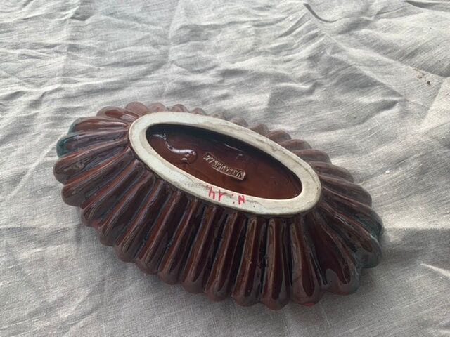 Fruit cup in enamelled ceramic stamped Vallauris, vintage 1960