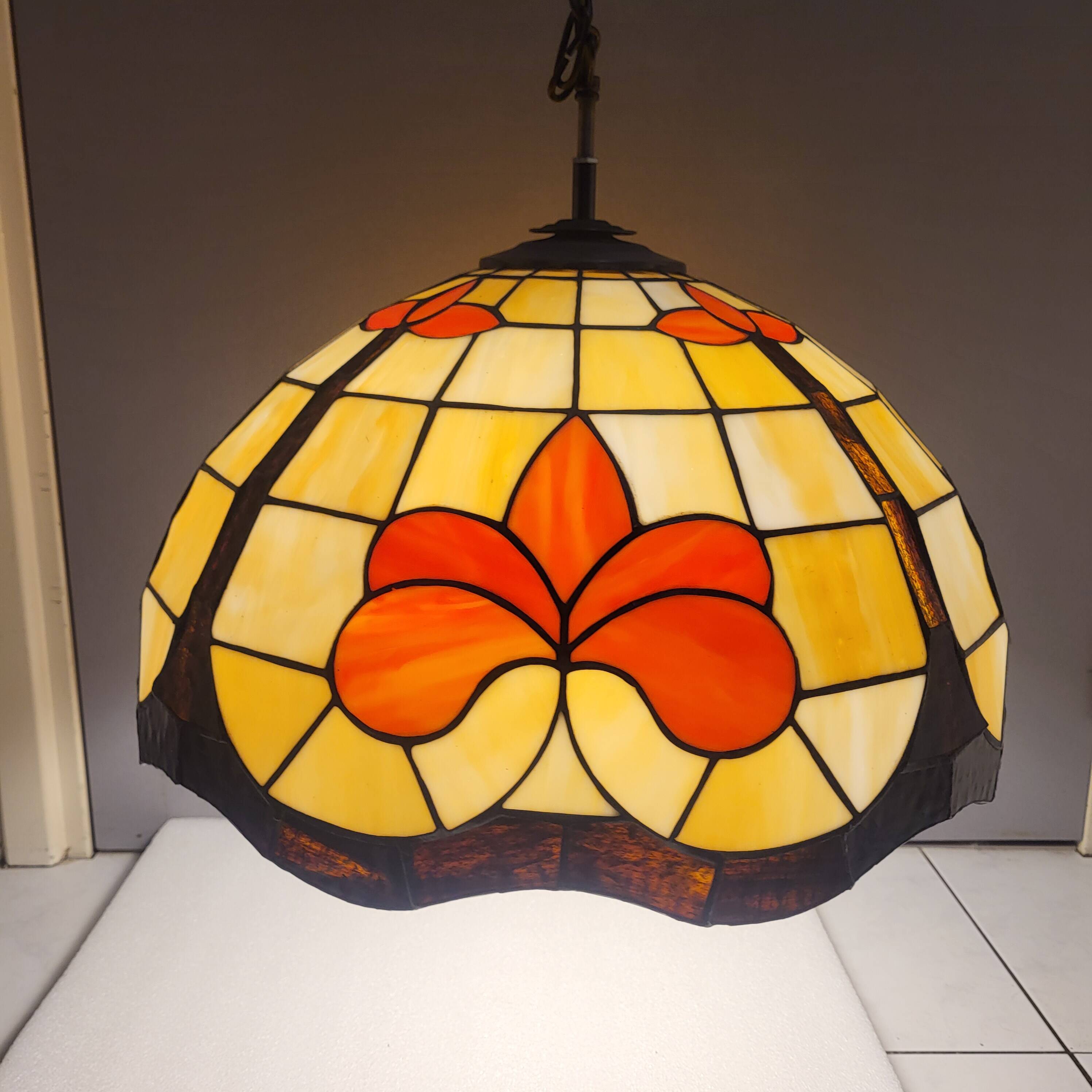 Large pendant light, art deco, vintage