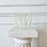 70s design Plexiglas tissue holder vase