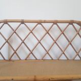 Rattan wall shelf