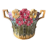 Vase barbotine  Honnaing art nouveau