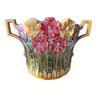 Vase barbotine  Honnaing art nouveau
