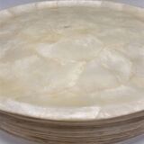 Set of mother-of-pearl plates