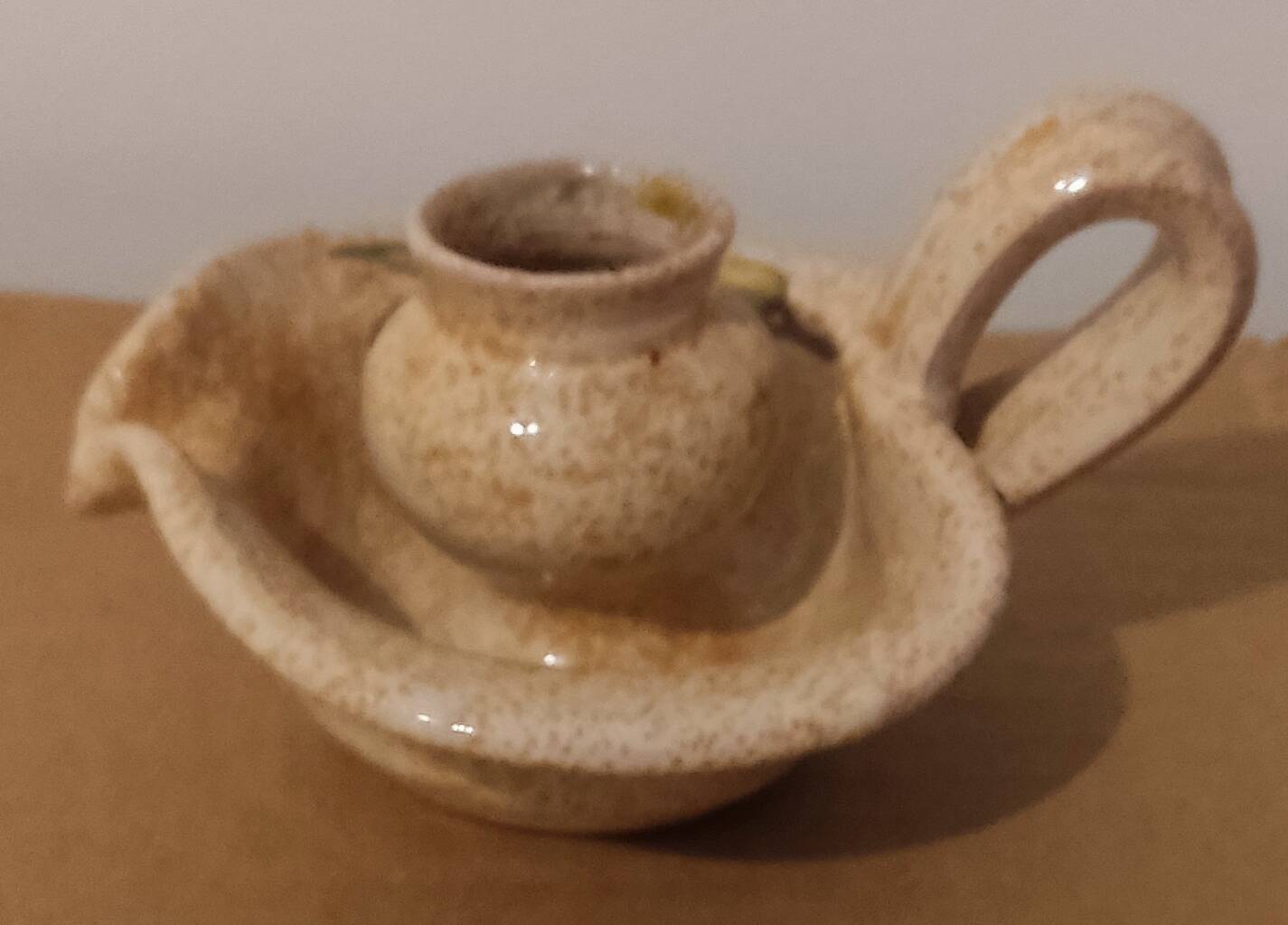 Vintage handcrafted candle holder