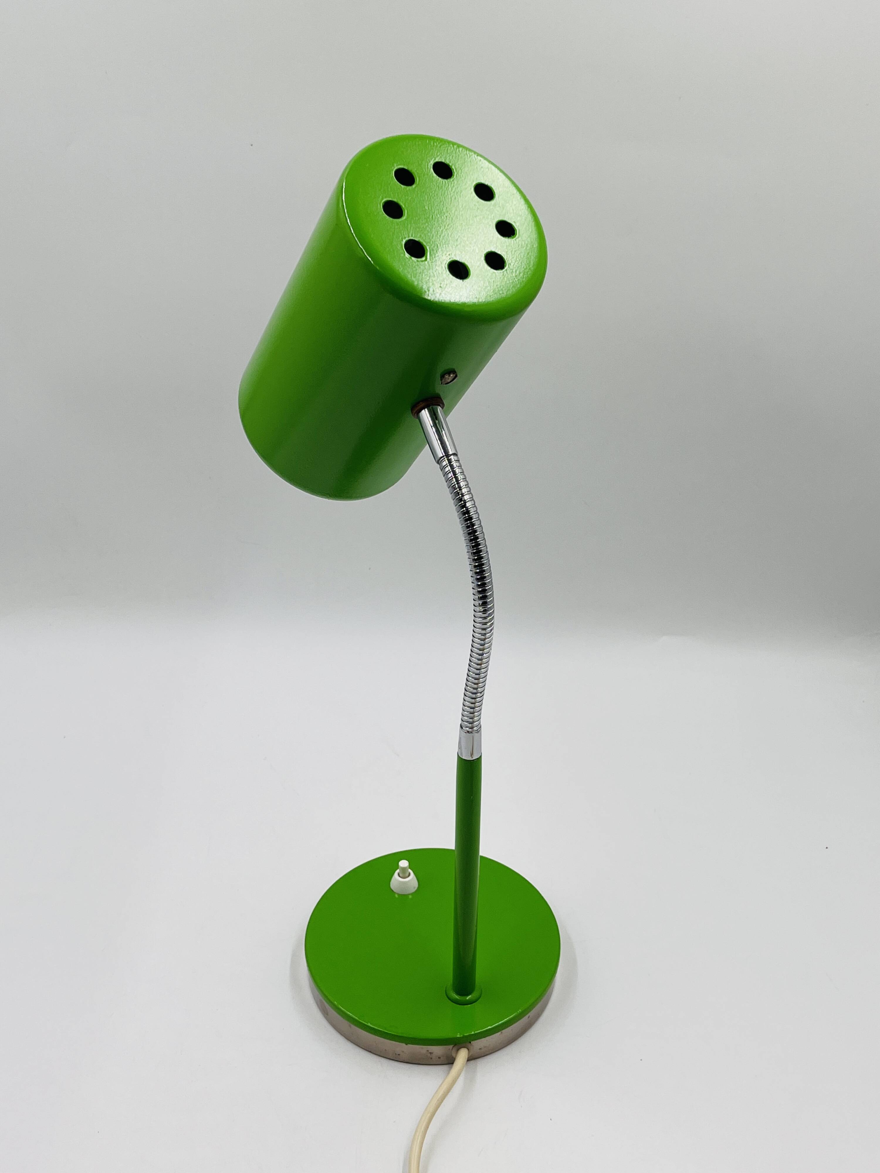 Green designer desk lamp
