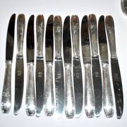 LCF set of 36 silver cutlery for starters and desserts, 1950s design Le Couvert Français