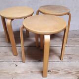 3 Stackable Scandinavian stools