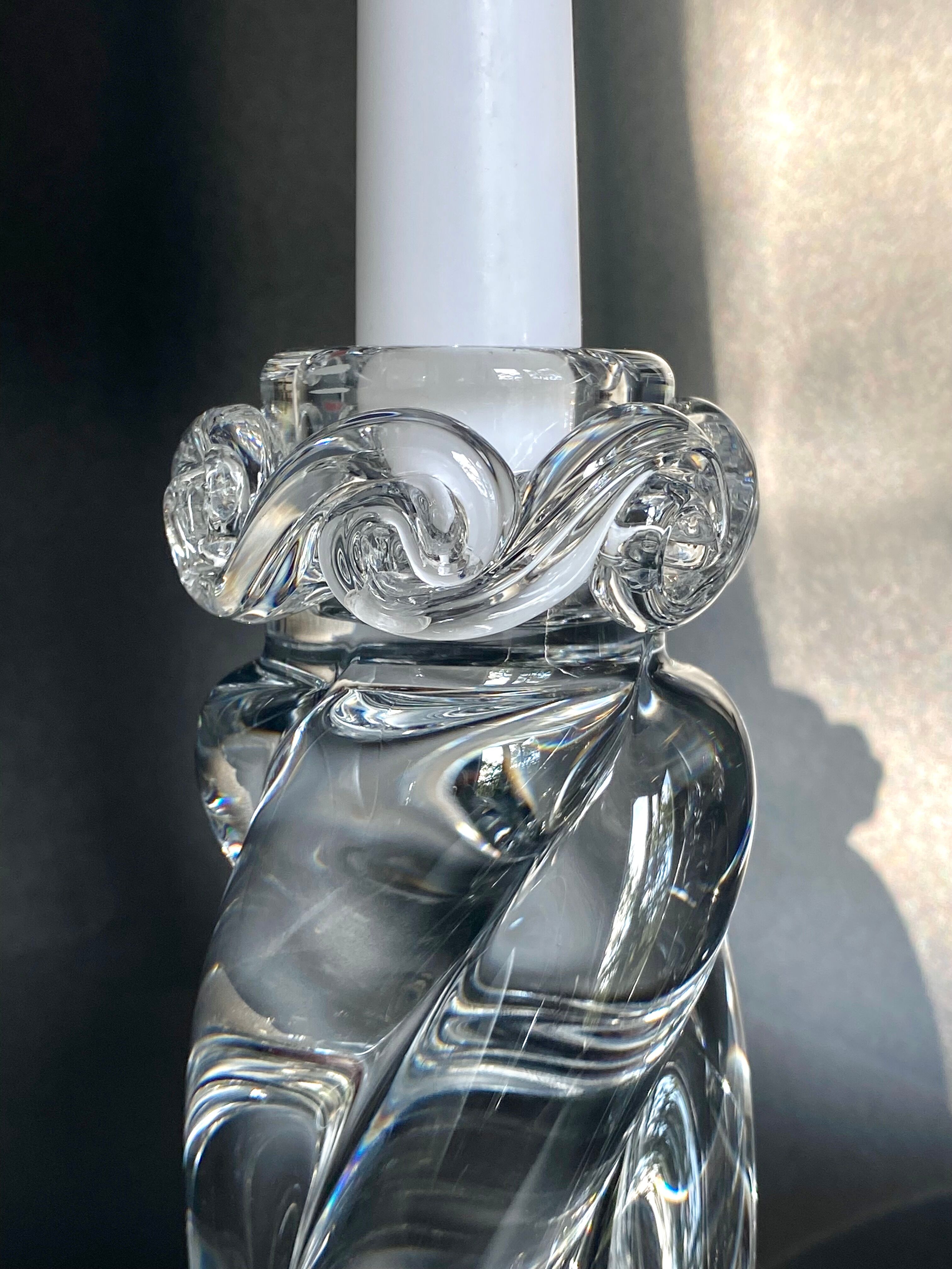 Pair of candlesticks Baccarat Aladin model